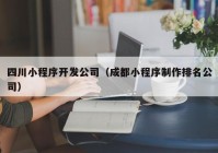 四川小程序开发公司（成都小程序制作排名公司）